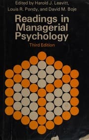 Tapa de Readings in managerial psychology