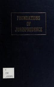Tapa de Foundations of jurisprudence