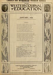 Tapa de The Western journal of education