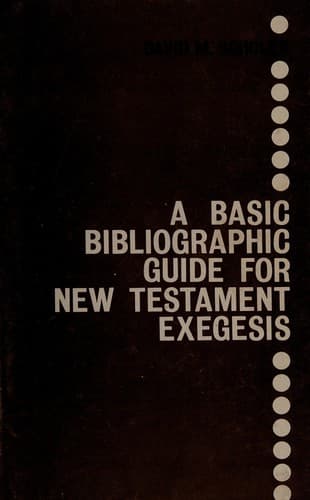 Tapa de A basic bibliographic guide for New Testament exegesis