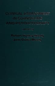 Tapa de Clinical assessment in counseling and psychotherapy