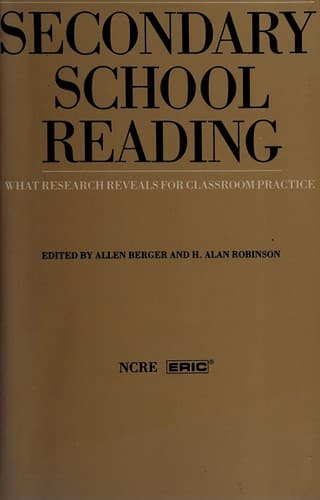 Tapa de Secondary School Reading