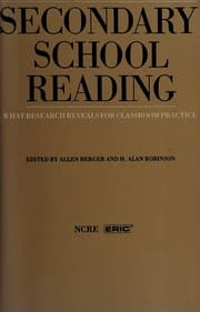 Tapa de Secondary School Reading