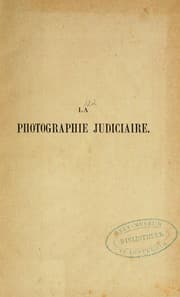 Tapa de La photographie judiciaire