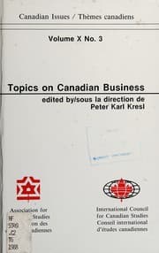 Tapa de Topics on Canadian business