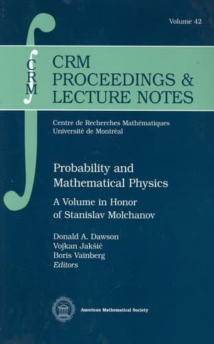 Tapa de Probability and mathematical physics