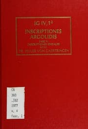 Tapa de Inscriptiones Graecae