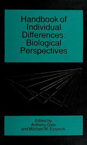 Tapa de Handbook of individual differences