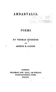 Tapa de Ambarvalia: Poems