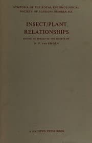 Tapa de Insect/plant relationships