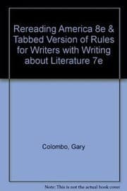 Tapa de Rereading America 8e & Tabbed Version of Rules for Writers with Writing about Literature 7e