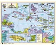 Tapa de Macmillan Wall Map of the Caribbean
