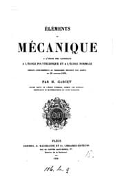Tapa de Éléments de mécanique