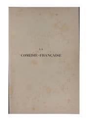Tapa de La comédie-française: histoire de la maison de Molière de 1658 à 1907 ; 34 planches sur cuivre ..