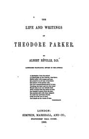 Tapa de The Life and Writings of Theodore Parker
