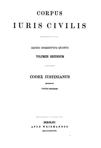Tapa de Corpus iuris civilis