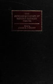 Tapa de The correspondence of Robert Dodsley, 1733-1764