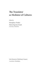 Tapa de The translator as mediator of cultures