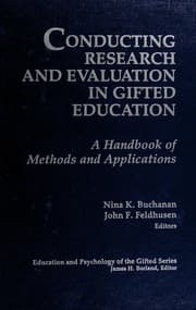 Tapa de Conducting research and evaluation in gifted education