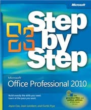 Tapa de Microsoft Office Professional 2010 step by step