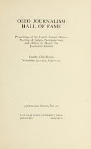 Tapa de Journalism series