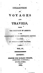 Tapa de A General Collection of Voyages and Travels from the Discovery of America to Commencement of the ..