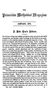 Tapa de The Primitive Methodist Magazine for the Year of our Lord 1875