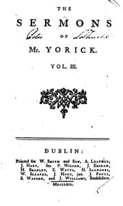 Tapa de The Sermons of Mr. Yorick ..