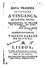 Tapa de Nova tragedia intitulada A vingança