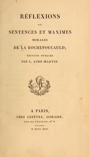 Tapa de Examen critique des Réflexions