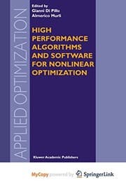 Tapa de High Performance Algorithms and Software for Nonlinear Optimization