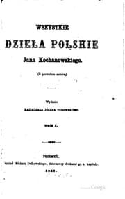 Tapa de Wszystkie dzieła polskie: z portretem autora