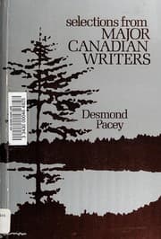 Tapa de Selections from major Canadian writers