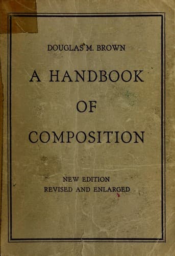Tapa de A handbook of composition