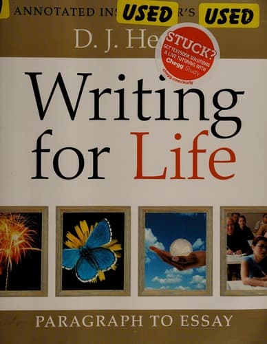 Tapa de Writing for life