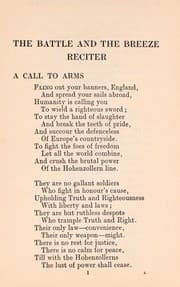 Tapa de The battle and the breeze reciter