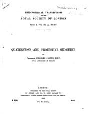 Tapa de Quaternions and Projective Geometry