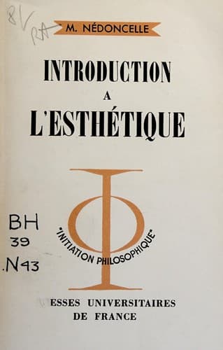 Tapa de Introduction à l'esthétique