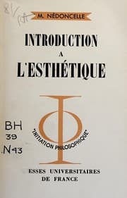 Tapa de Introduction à l'esthétique