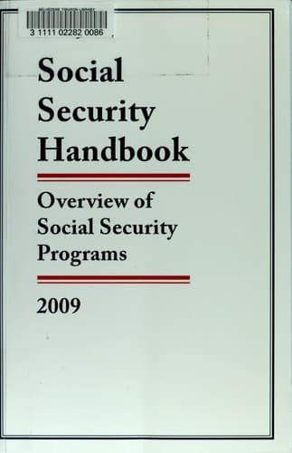 Tapa de Social Security handbook