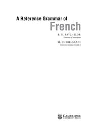 Tapa de A reference grammar of French