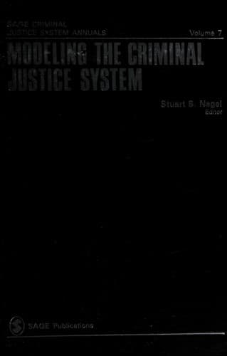 Tapa de Modeling the criminal justice system
