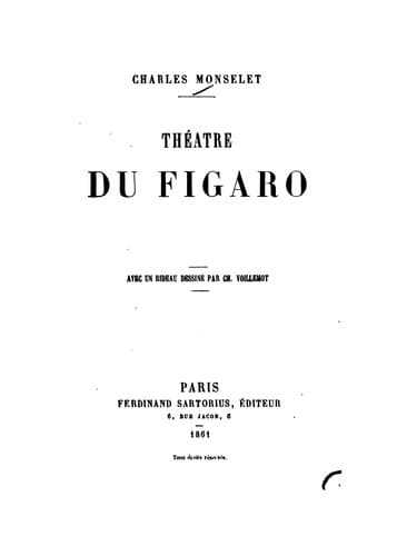 Tapa de Théatre du Figaro