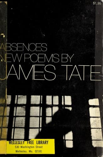Tapa de Absences; new poems