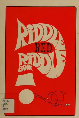 Tapa de Riddle red riddle book