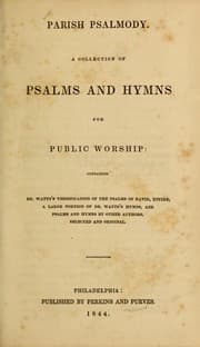 Tapa de Parish Psalmody