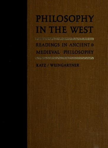Tapa de Philosophy in the West