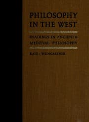 Tapa de Philosophy in the West