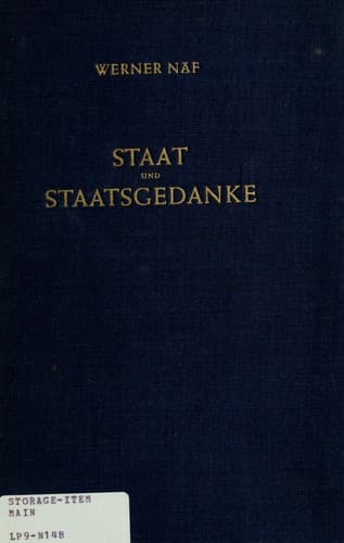 Tapa de Staat und Staatsgedanke