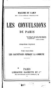 Tapa de Les convulsions de Paris